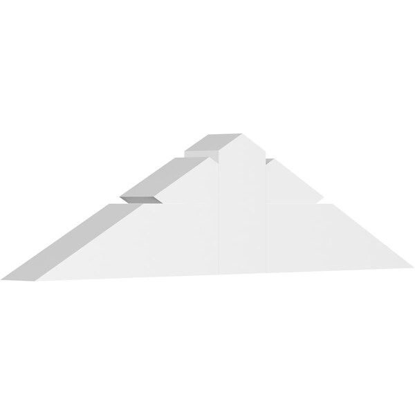 Ekena Millwork Saratoga Architectural Grade PVC Gable Bracket, 48"W x 12"H x 4"D x 6"F, 6/12 Pitch GBP048X12X0406SAR00 - main